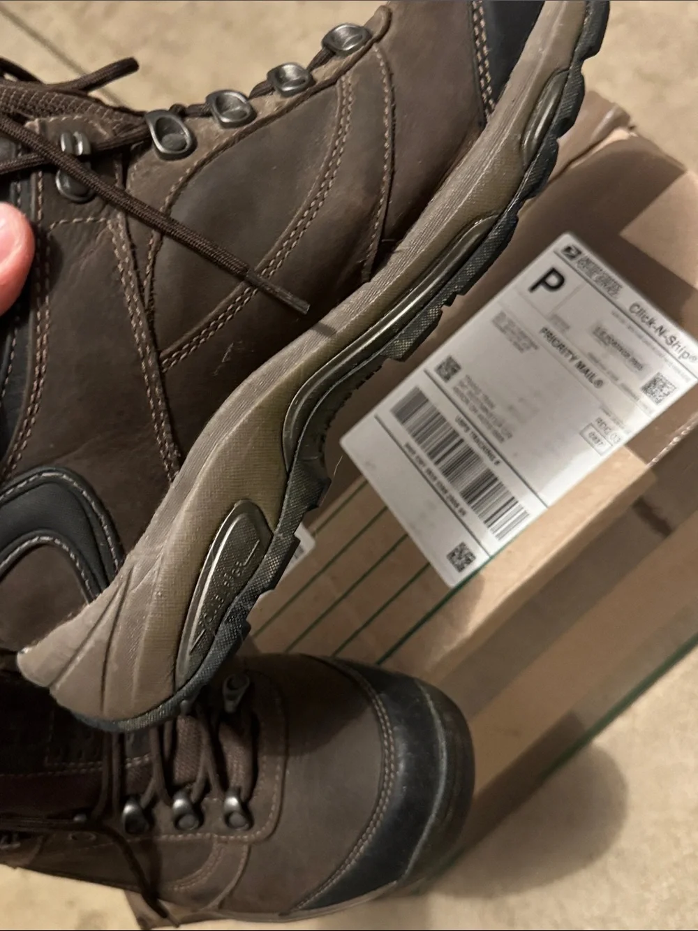 New Balance 978 Gore-Tex Men's Brown Lace-Up Waterproof Hiking Boots size 10